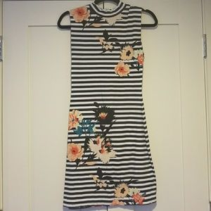 French Connection Striped Floral Dress